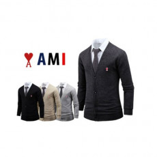 ami 아미 스몰패치 베이직 니트 가디건