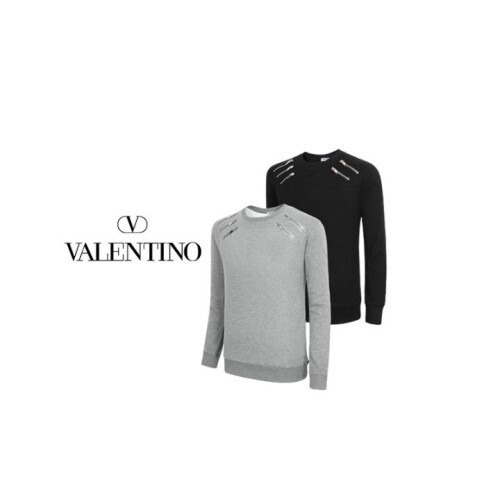 valentnio 발렌티* 어깨 지퍼 맨투맨 (수입국내배송)