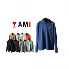 ami 아미 스몰패치 pk 긴팔 카라티