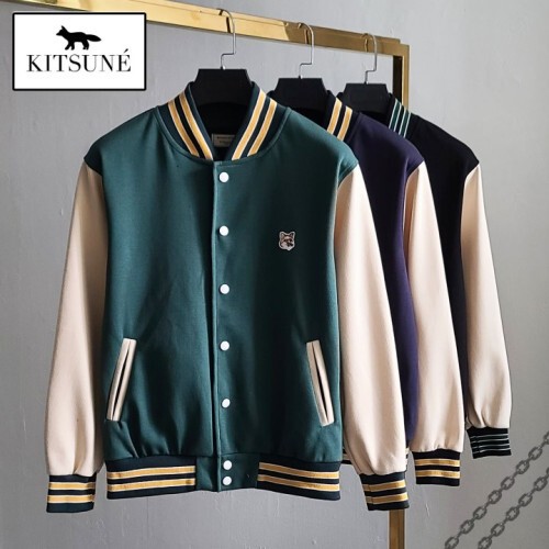 maison kitsun* 메종키츠* 폭스헤드 야구 점퍼