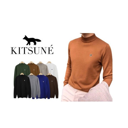 maison kitsun* 메종키츠* 폭스 베이직 반폴라니트