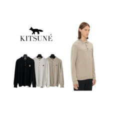 maison kitsun* 메종키츠* 폭스패치 3버튼 캐시 카라티