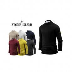 stone islan＊ 스톤아일랜＊ 루즈핏 반목 니트