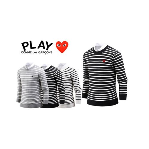 comme des garco** 꼼데가르* 캐시미어 하트 단가라 니트