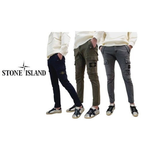 stone islan＊ 스톤아일랜＊ 카고 포인트 포켓 팬츠