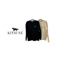 maison kitsun* 메종키츠* 헤드폭스 울 니트