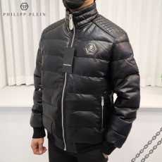philipp plein 필립플레인 빅패치 콤비 가죽 자켓