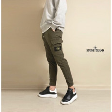 stone islan* 스톤아일랜* 밴딩덴버조거팬츠 •(기모스판)