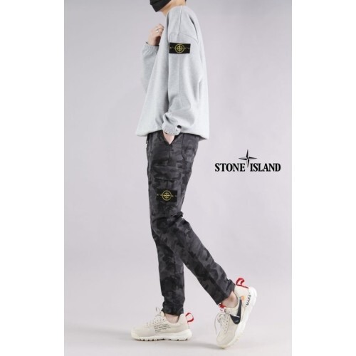 stone islan* 스톤아일랜* 카모밴딩팬츠(스판)