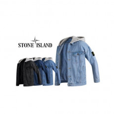 stone islan* 스톤아일랜* 와펜 오버핏 탈부착 청자켓