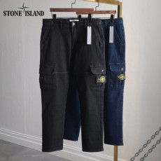 stone islan* 스톤아일랜* 절개 카고 기모 청바지