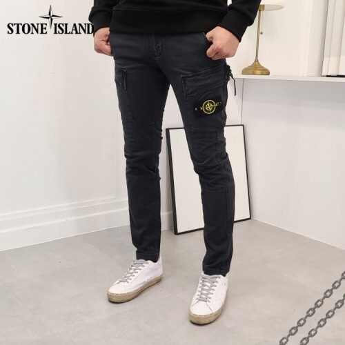 stone islan* 스톤아일랜* 세로지퍼포켓 팬츠