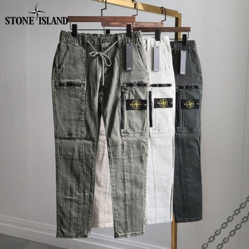 stone islan* 스톤아일랜* 블랙라인지퍼 팬츠 +