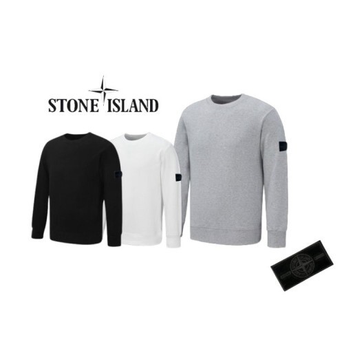 stone islan* 스톤아일랜* 블랙와펜 기모 맨투맨