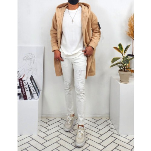 stone islan* 스톤아이일랜드 멤브라나 롱 후리드 덤블 가디건