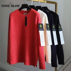 stone islan* 스톤아일랜* 와플 절개 니트