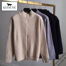 maison kitsun* 메종키츠* 폭스헤드 니트 집업