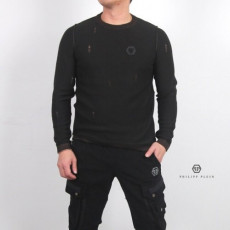 philipp plein 필립플레* 빈티지 스티치 pp로고 니트