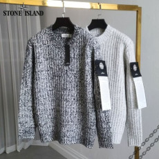 stone islan* 스톤아일랜* 흑백패치 보카시 니트