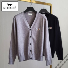 maison kitsun* 메종키츠* 더블 폭스헤드 가디건