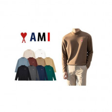 ami 아미 스몰패치 스판 모크넥
