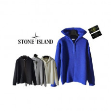 stone islan* 스톤아일랜* 헤라시 하이넥 반집업니트