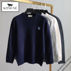 maison kitsun* 메종키츠* 블루폭스 베이직 니트