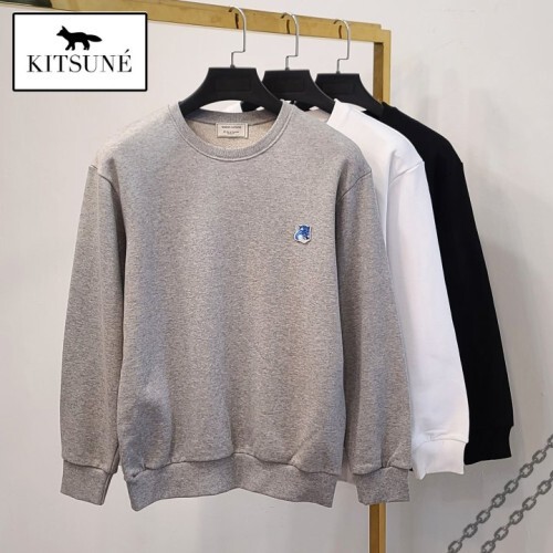 maison kitsun* 메종키츠* 블루폭스 베이직 맨투맨