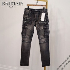 balmain 발망 바이커 카고 흑 청바지
