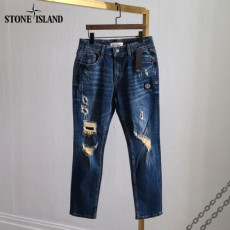 stone islan* 스톤아일랜* 사각패치 빈티지 청바지