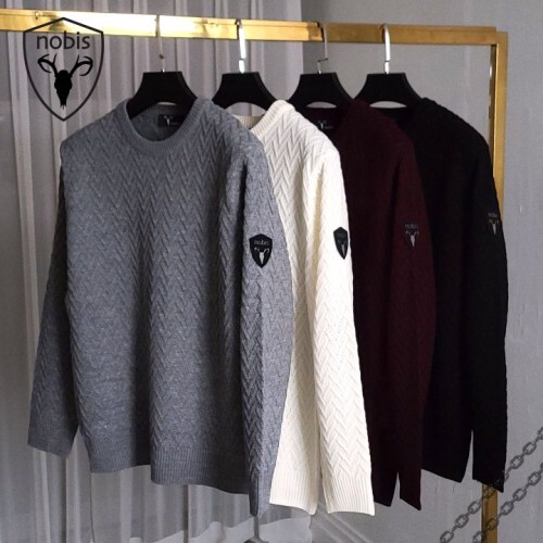nobis 노비스 피시맨 라운드 니트