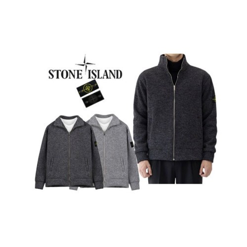 stone islan* 스톤아일랜* 블루종 집업 니트