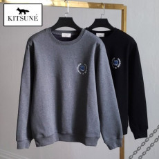 maison kitsun* 메종키츠* 블루폭스 융기모 맨투맨