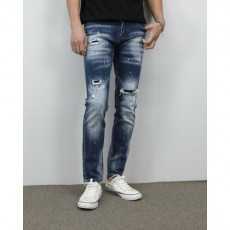 dsquared2 디스퀘이드2 무릎 구제 진청 페인트