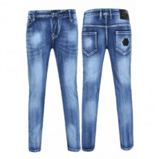 philipp plein 필립플레* 가죽 패치 워싱 청바지