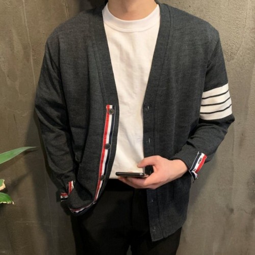 톰브라* 사선완장 가디건