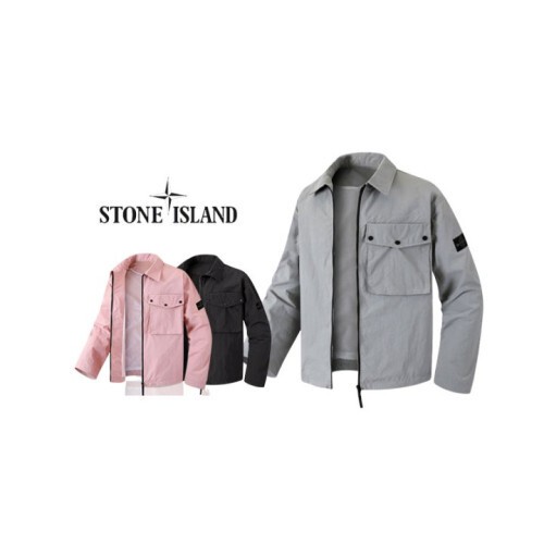 stone islan* 스톤아일랜* 블랙패치 매쉬 와샤 바람막이