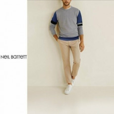 neil barrett 닐바렛 배색 라운드 니트