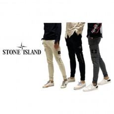 stone islan* 스톤아일랜* 지퍼 워싱 조거팬츠