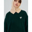 comme des garco** 꼼데가르* 백 화이트 하트 맨투맨