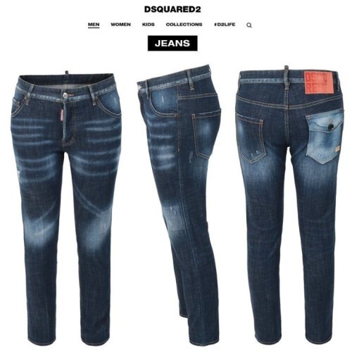 dsquared2 디스퀘어드2 스티치 포켓 슬림일자진