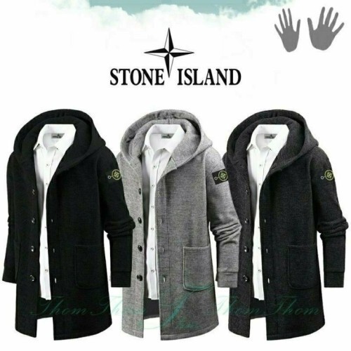stone islan* 스톤아일랜* 니트 후드 가디건