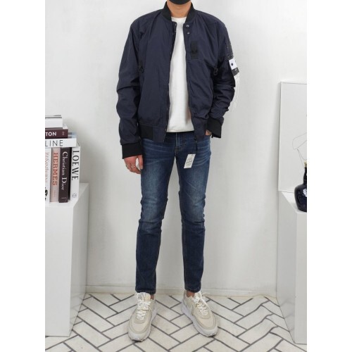 stone islan* 스톤아일랜* 범퍼 블루종 자켓