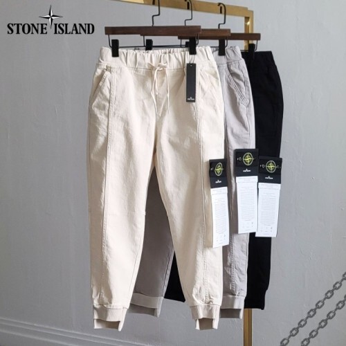 stone islan* 스톤아일랜* 세로절개 하프조거 9부 팬츠