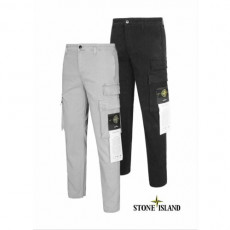 stone islan* 스톤아일랜* 가먼트다잉워싱 포켓 카고팬츠 (레귤러핏)