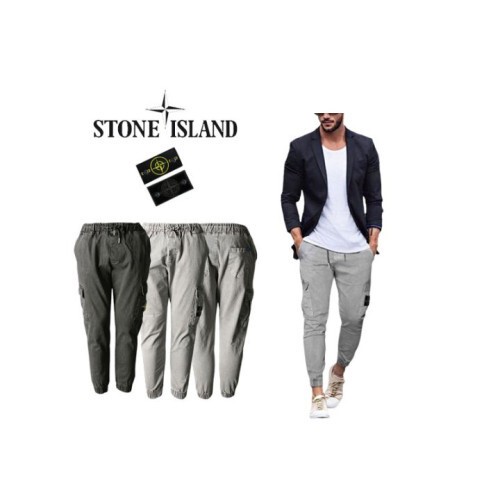 stone islan* 스톤아일랜* 뒤포인트 피그먼트 카고 조거팬츠