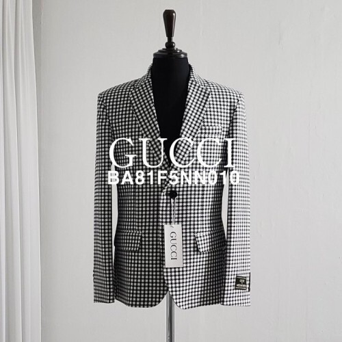  구*프미리엄 울 하운드 싱글 자켓