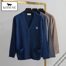 maison kitsun* 메종키츠* 블루폭스 레이온 가디건