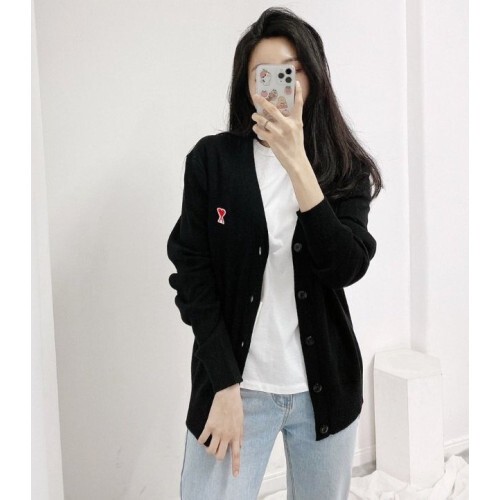 ami 아미(ami) 스몰패치 커플 가디건
