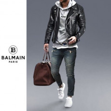 balmain 발망 포인트 퀼팅 라이더 자켓
